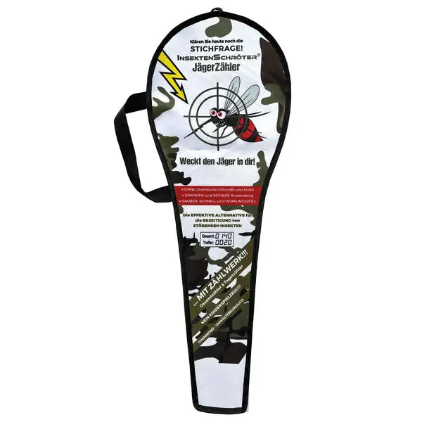 Insektenschröter Camouflage mit Zähler - Fliegenklatschen Shop