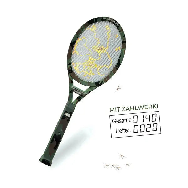 Insektenschröter Camouflage mit Zähler - Fliegenklatschen Shop